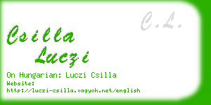 csilla luczi business card